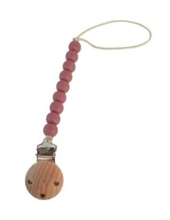 Attache Tétine - Vieux Rose