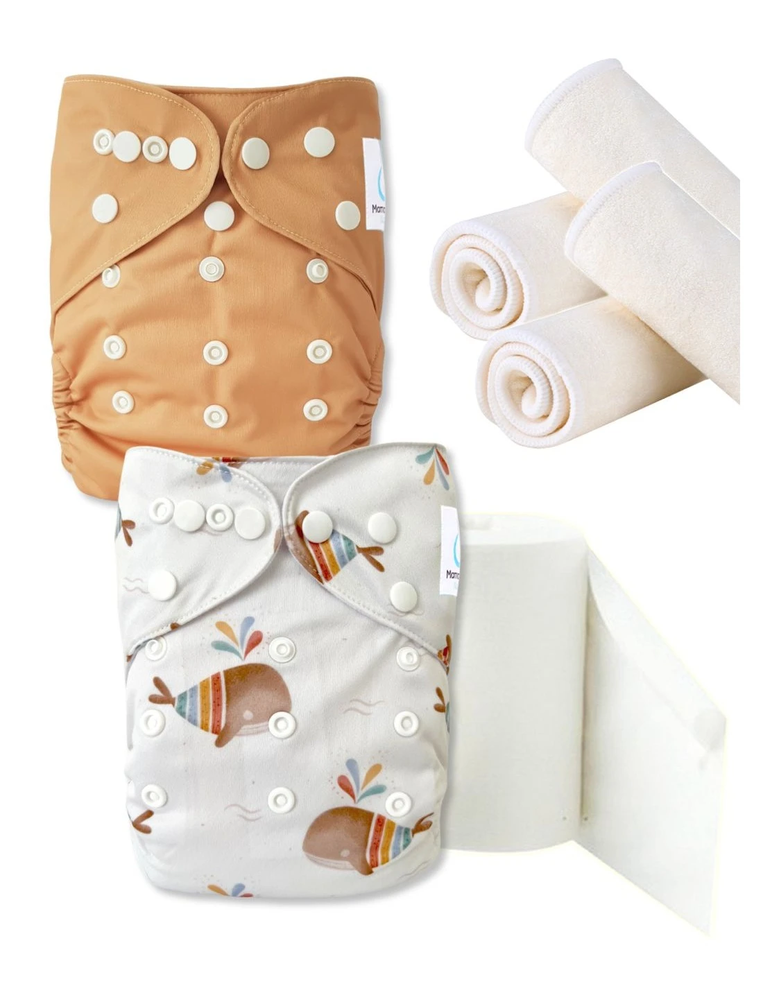 Nolwene La Baleine - Pack De Démarrage TE1 Couches Lavables 1 Nolwene La Baleine - Pack De Démarrage TE1 Couches Lavables