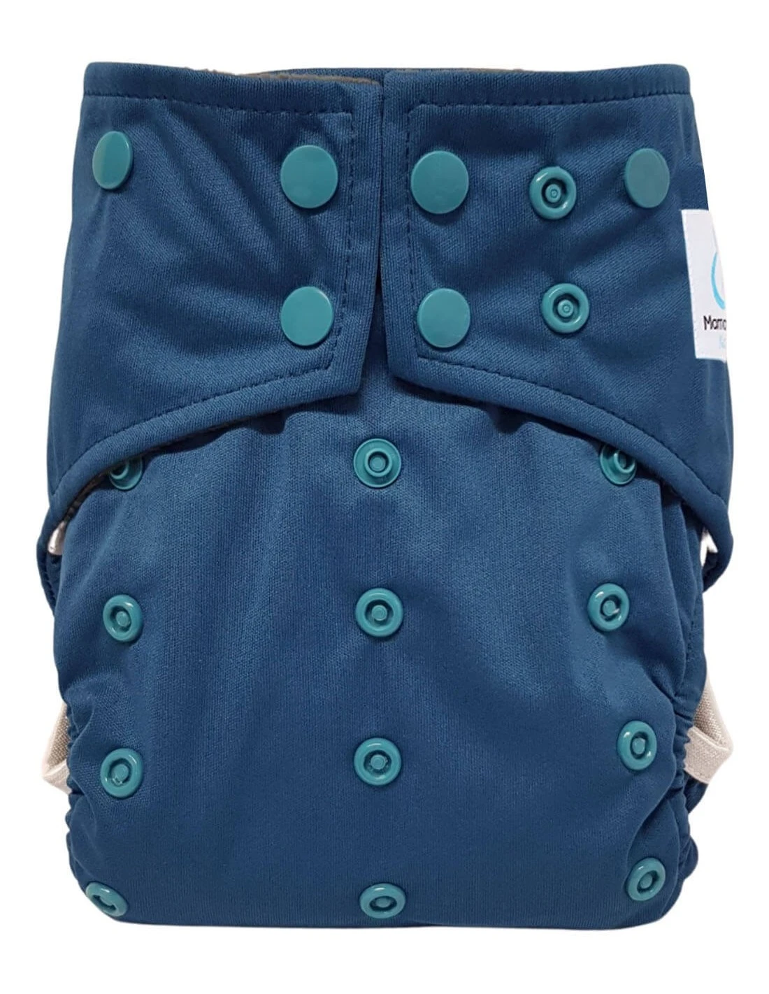 Bleu Paon - Couche Lavable TE1 Intégrale En Bambou 1 Bleu Paon - Couche Lavable TE1 Intégrale En Bambou