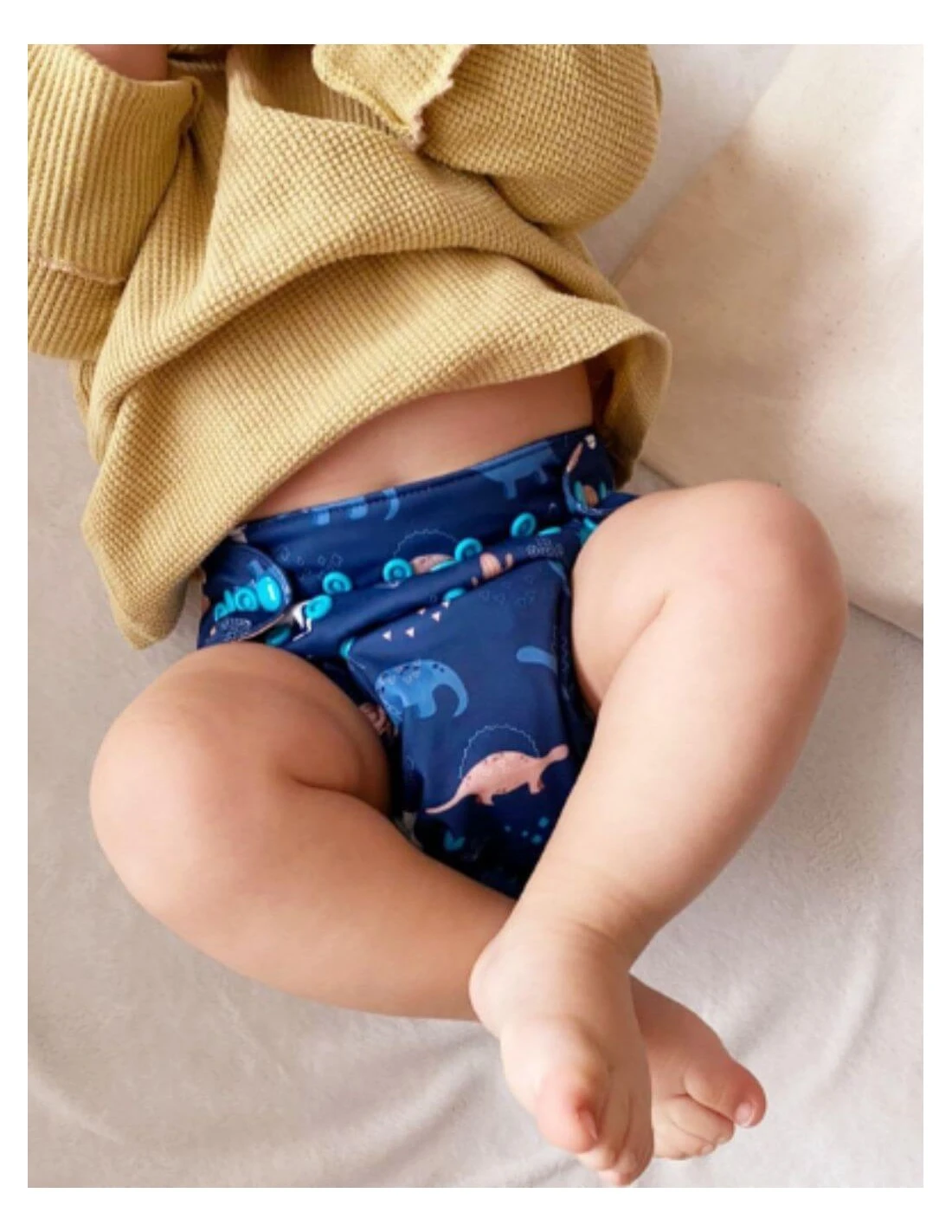 Blue Jurassik - Te2 Couche Lavable évolutive à Double Gousset 2 Blue Jurassik - Te2 Couche Lavable évolutive à Double Gousset – Image 2