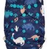 Blue Jurassik - Te2 Couche Lavable évolutive à Double Gousset