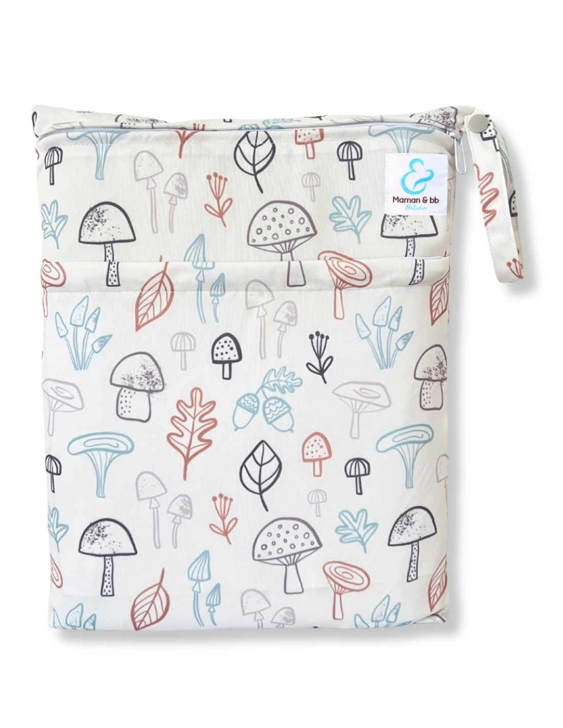 Champignons - Sac à Couches Lavables Imperméable 1 Champignons - Sac à Couches Lavables Imperméable