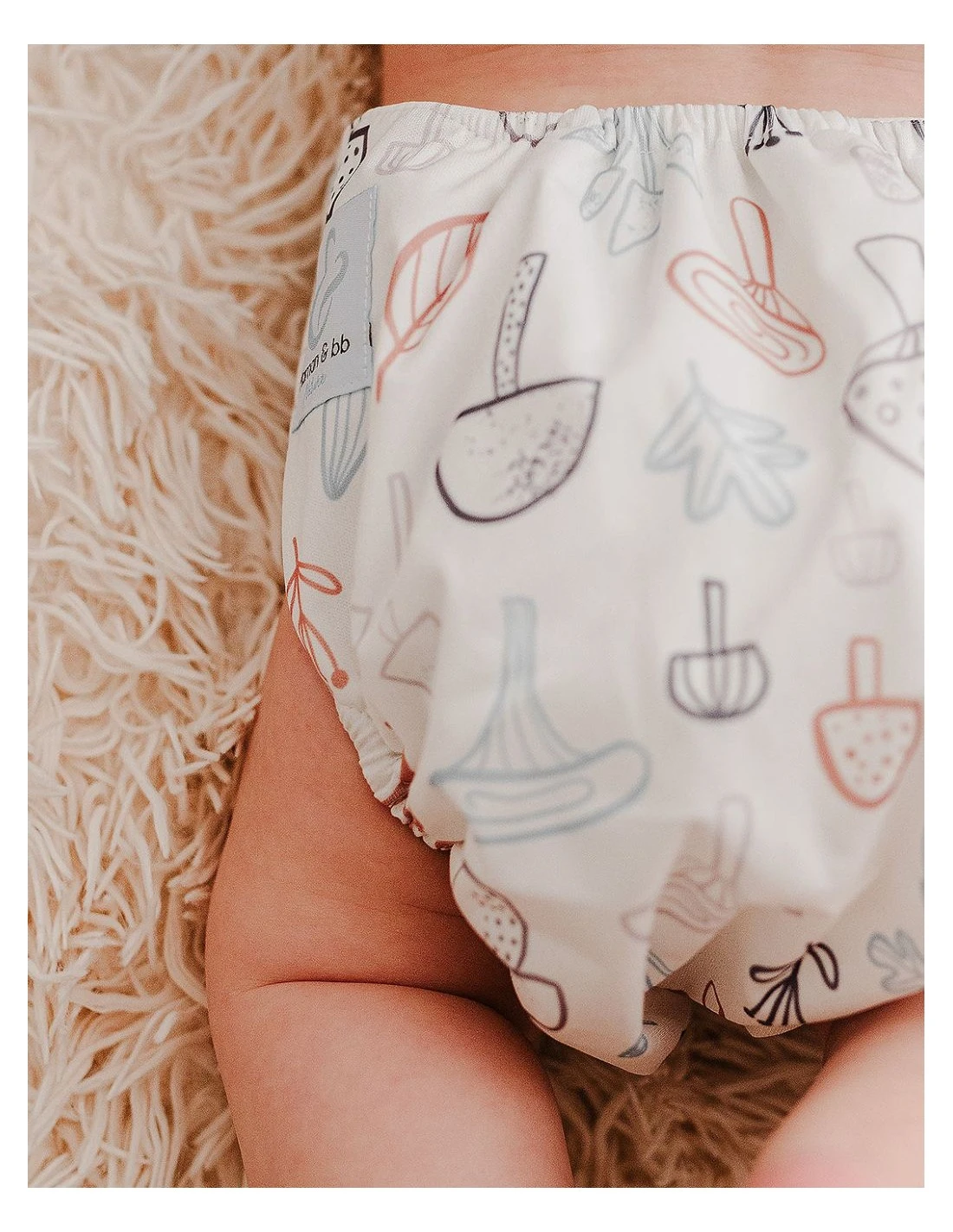 Champignons TE1 - Couche Lavable évolutive 2 Champignons TE1 - Couche Lavable évolutive – Image 2