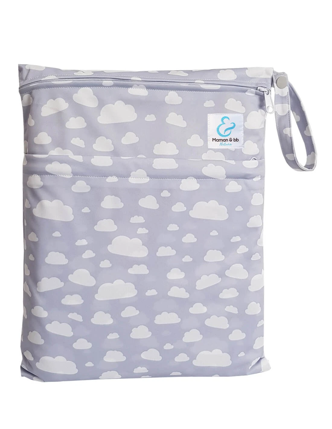 Cloudy - Sac Imperméable Pour Couches Lavables 2 Poches 1 Cloudy - Sac Imperméable Pour Couches Lavables 2 Poches