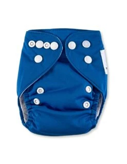 Couche Lavable Newborn TE1 + Un Insert En Microfibre - Bleu Marine