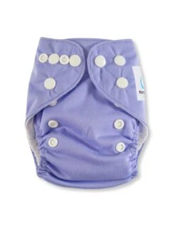 Couche Lavable Newborn TE1 + Un Insert En Microfibre - Mauve