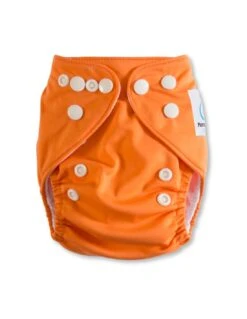 Couche Lavable Newborn TE1 + Un Insert En Microfibre - Orange