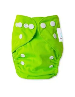 Couche Lavable Newborn TE1 + Un Insert En Microfibre - Vert Pomme