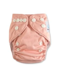 Couche Lavable Newborn TE1 + Un Insert En Microfibre - Vieux Rose