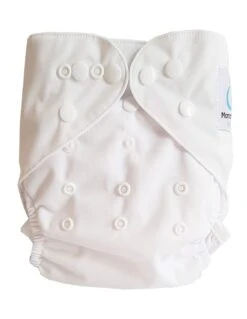 Couche Lavable Tout En Deux TE2 Double Goussets - Blanc