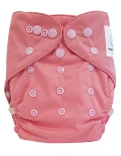 Couche Lavable Tout En Deux TE2 Double Goussets - Rose Dragée