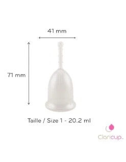 Coupe Menstruelle Claricup Colorless - Taille 1 5 Coupe Menstruelle Claricup Colorless - Taille 1 -Pas Cher Bébé Magasin coupe menstruelle claricup colorless taille 1 2