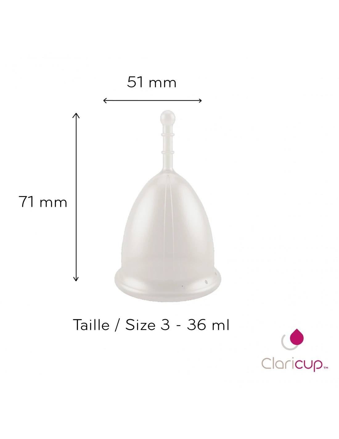 Coupe Menstruelle Claricup - Taille 3 3 Coupe Menstruelle Claricup - Taille 3 – Image 3