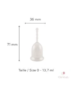 Coupe Menstruelle Claricup Colorless - Taille 0 5 Coupe Menstruelle Claricup Colorless - Taille 0 -Pas Cher Bébé Magasin coupe menstruelle claricup taille 0 2