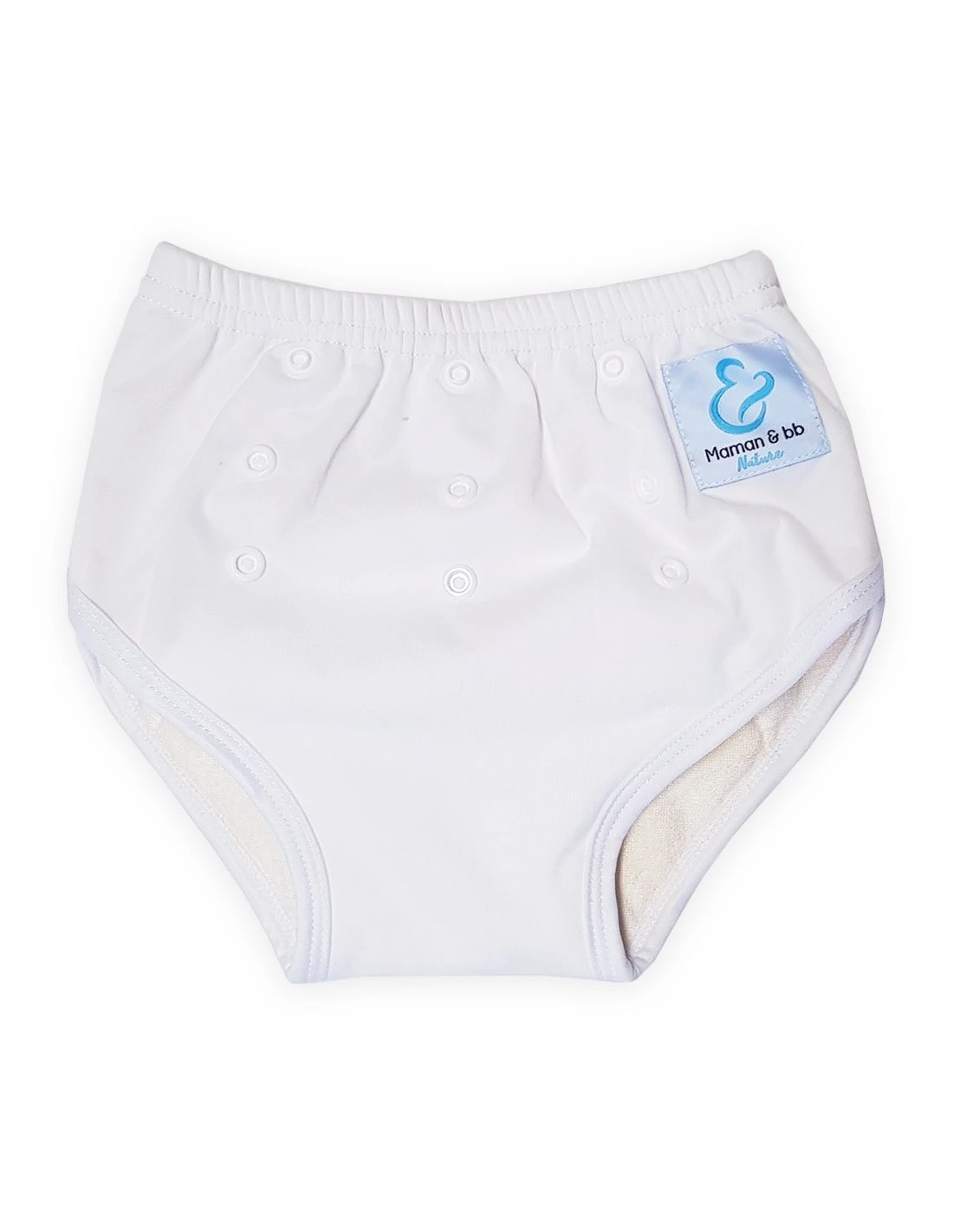 Culotte D'apprentissage à La Propreté Taille évolutive Bambou - Blanc 1 Culotte D'apprentissage à La Propreté Taille évolutive Bambou - Blanc