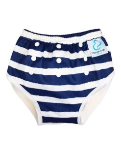 Culotte D'apprentissage à La Propreté Taille évolutive Bambou - Marinière