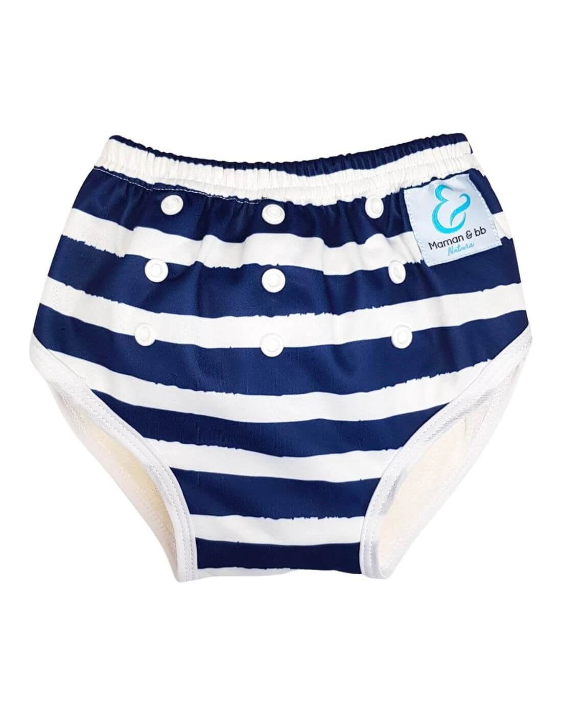 Culotte D'apprentissage à La Propreté Taille évolutive Bambou - Marinière 1 Culotte D'apprentissage à La Propreté Taille évolutive Bambou - Marinière