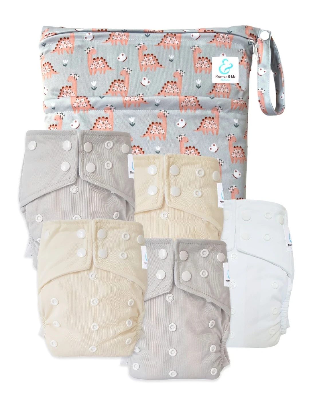 Easy To Go Sensitive - Lot De 5 Couches Lavables Intégrales TE1 - Margot 1 Easy To Go Sensitive - Lot De 5 Couches Lavables Intégrales TE1 - Margot