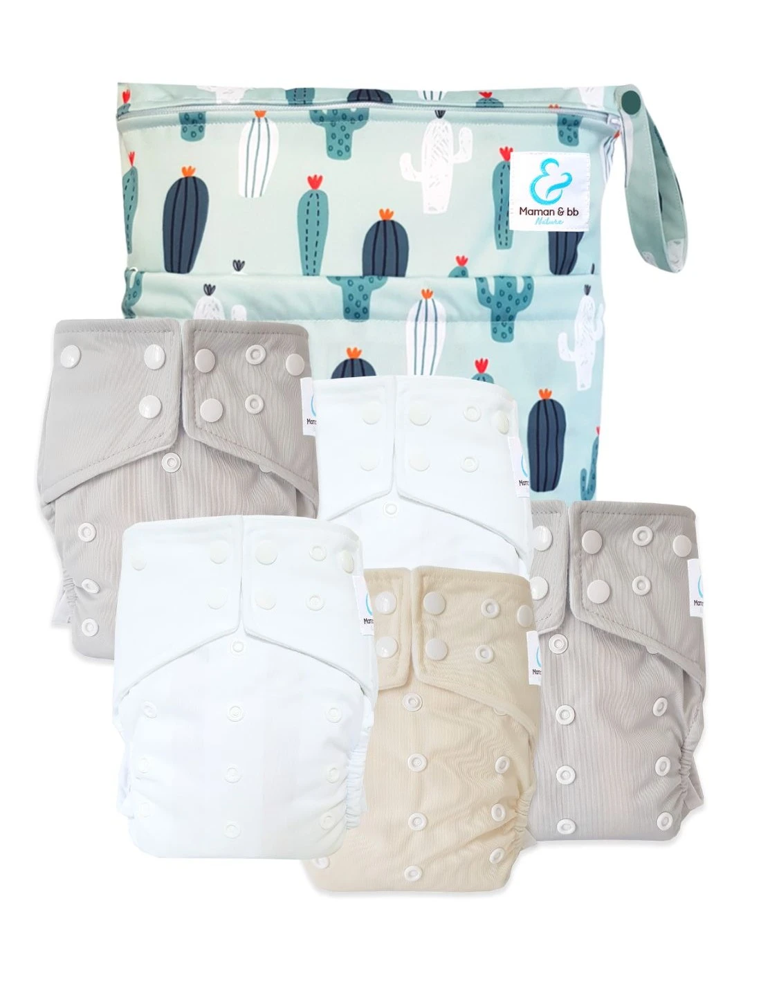 Easy To Go Sensitive - Lot De 5 Couches Lavables Intégrales TE1 Et Sac - Arizona 1 Easy To Go Sensitive - Lot De 5 Couches Lavables Intégrales TE1 Et Sac - Arizona