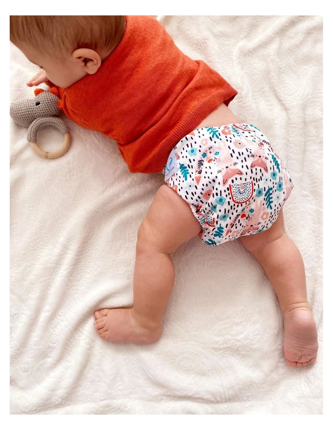 Jade La Renarde - Te2 Couche Lavable évolutive à Double Gousset 2 Jade La Renarde - Te2 Couche Lavable évolutive à Double Gousset – Image 2