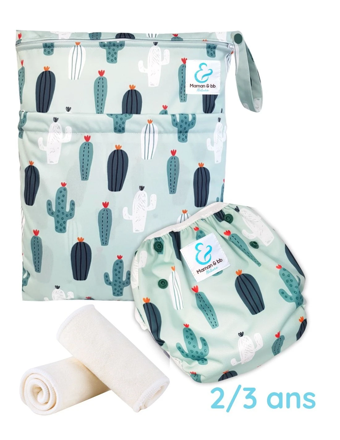 Kit Baignade Bébé 2/3 Ans - Couche Maillot De Bain Lavable + Sac + Inserts - Arizona 1 Kit Baignade Bébé 2/3 Ans - Couche Maillot De Bain Lavable + Sac + Inserts - Arizona