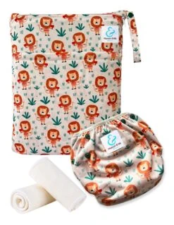 Kit Baignade Bébé - Couche Maillot De Bain Lavable + Sac Imperméable + Inserts - Aaron