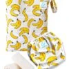 Kit Baignade Bébé - Couche Maillot De Bain Lavable + Sac Imperméable + Inserts - Bananas