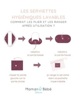 Kit Daily - Lot De 9 Serviettes Hygiéniques Lavables + Savon Détachant + Filet De Lavage -Pas Cher Bébé Magasin kit daily lot de 9 serviettes hygieniques lavables savon detachant filet de lavage 2