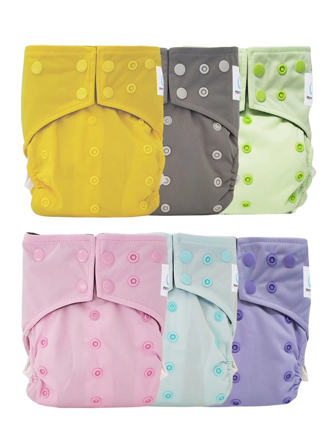 Kit 6 Couches Lavables TE1 Intégrales En Bambou Pink 1 Kit 6 Couches Lavables TE1 Intégrales En Bambou Pink