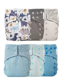 Kit 6 Couches Lavables TE1 Intégrales En Bambou - Astor