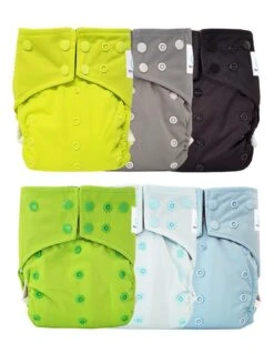 Kit 6 Couches Lavables TE1 Intégrales En Bambou - Robin