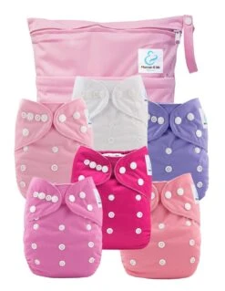 Kit Essentiel - 6 Couches Lavables TE1 + Absorbants + Sac Imperméable - Sioux