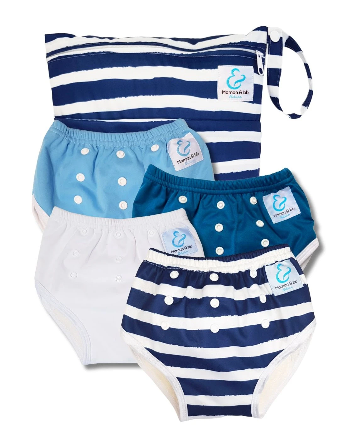 Kit Serenity - Kit De 4 Culottes D'apprentissage à La Propreté - Mariniere 1 Kit Serenity - Kit De 4 Culottes D'apprentissage à La Propreté - Mariniere