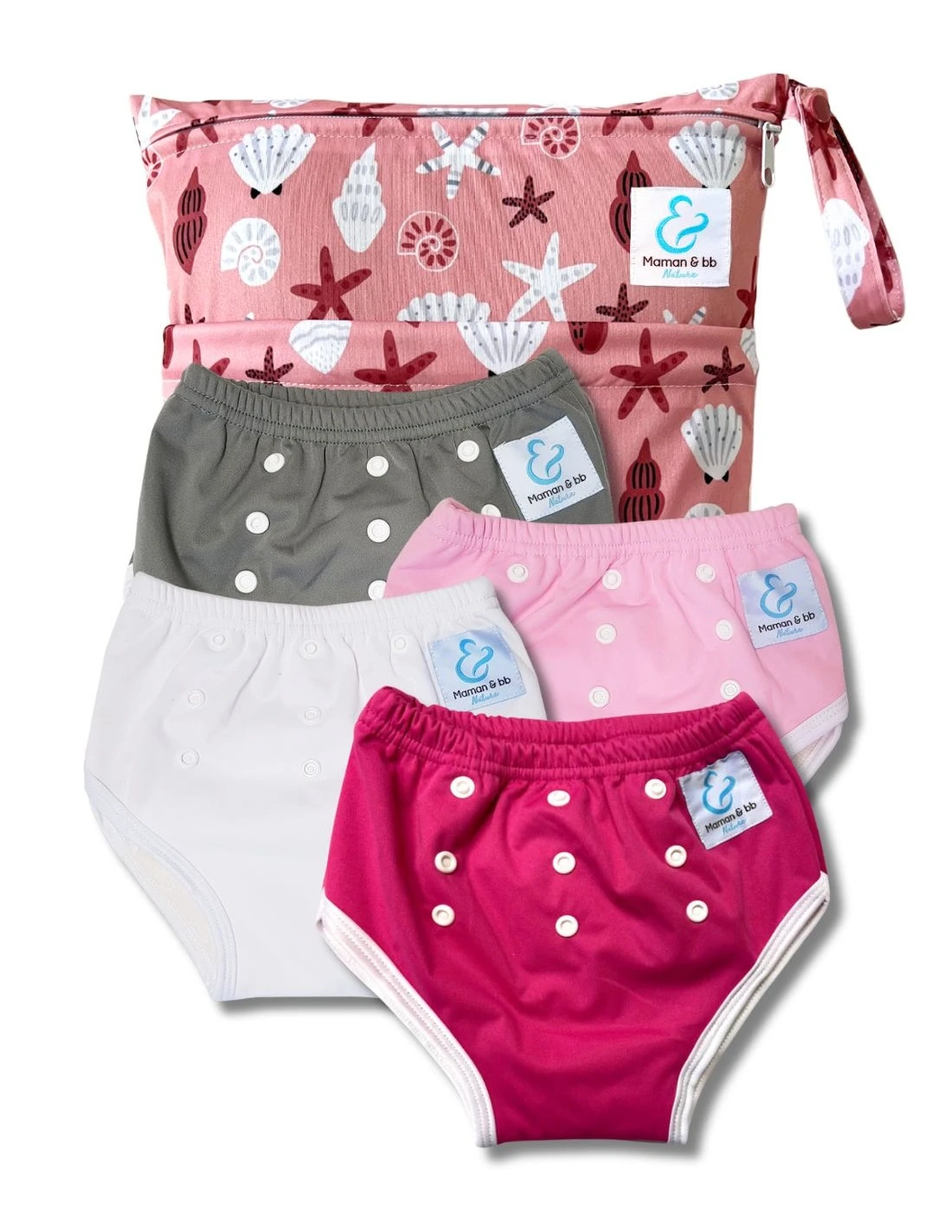Kit Serenity - Kit De 4 Culottes D'apprentissage à La Propreté - Coquillages 1 Kit Serenity - Kit De 4 Culottes D'apprentissage à La Propreté - Coquillages
