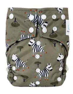 Léo Le Zebre - Couche Lavable TE1 Intégrale En Bambou