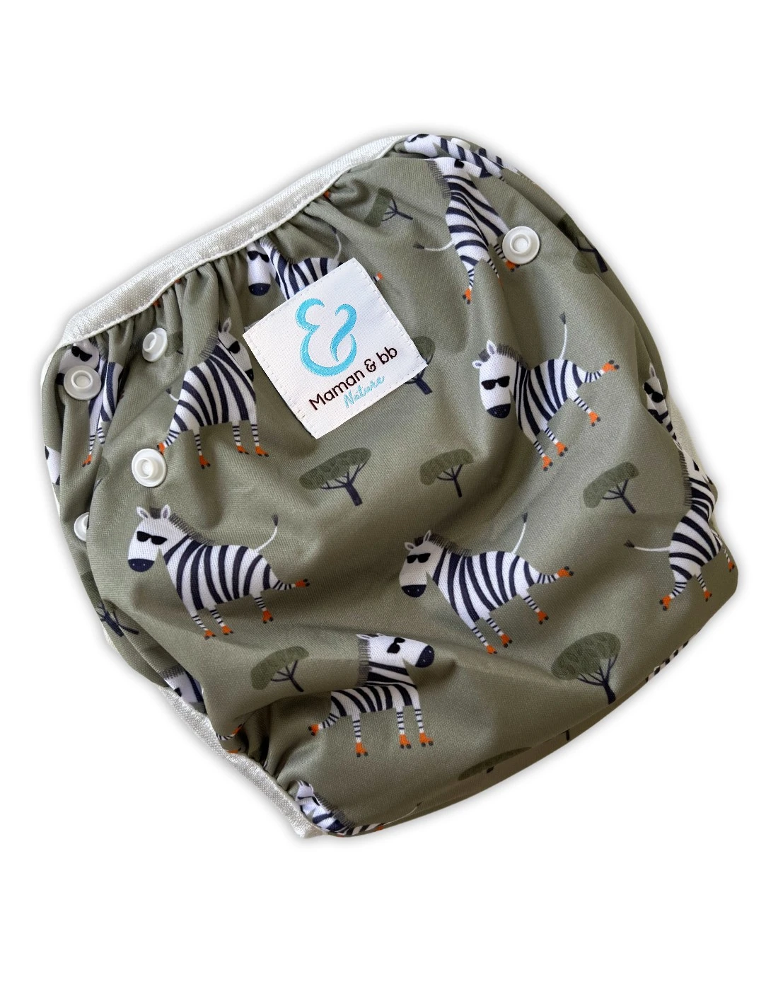 Léo Le Zèbre - Couche Maillot De Bain Bébé - 0/2 Ans 1 Léo Le Zèbre - Couche Maillot De Bain Bébé - 0/2 Ans