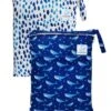 Lot 2 Sacs Imperméables Pour Couches Lavables 2 Poches - Nino & Blue Rain