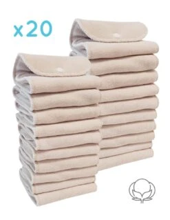 Lot 20 Inserts En Coton Pour Couche Lavable TE2 - Sensitive