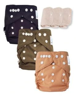 Lot 3 Couches Lavables Tout En Deux TE2 Évolutives - Sensitive - Boy