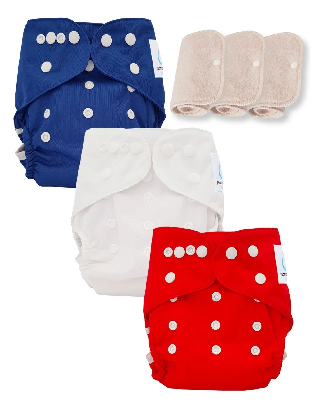 Lot 3 Couches Lavables Tout En Deux TE2 Évolutives - Sensitive - French 1 Lot 3 Couches Lavables Tout En Deux TE2 Évolutives - Sensitive - French