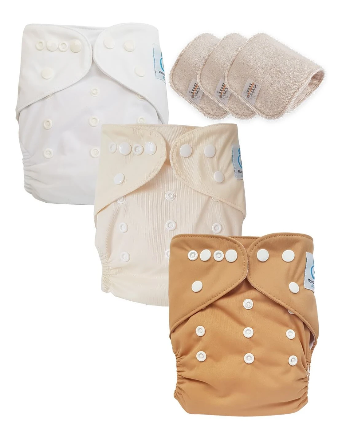 Lot 3 Couches Lavables Tout En Un TE1 évolutives - Sensitive - Coffee 1 Lot 3 Couches Lavables Tout En Un TE1 évolutives - Sensitive - Coffee