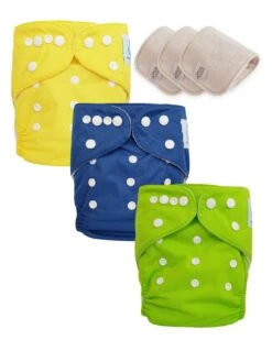 Lot 3 Couches Lavables Tout En Un TE1 évolutives - Sensitive - Colors