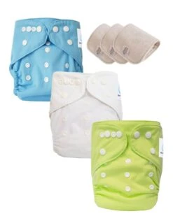 Lot 3 Couches Lavables Tout En Un TE1 évolutives - Sensitive - Kikou