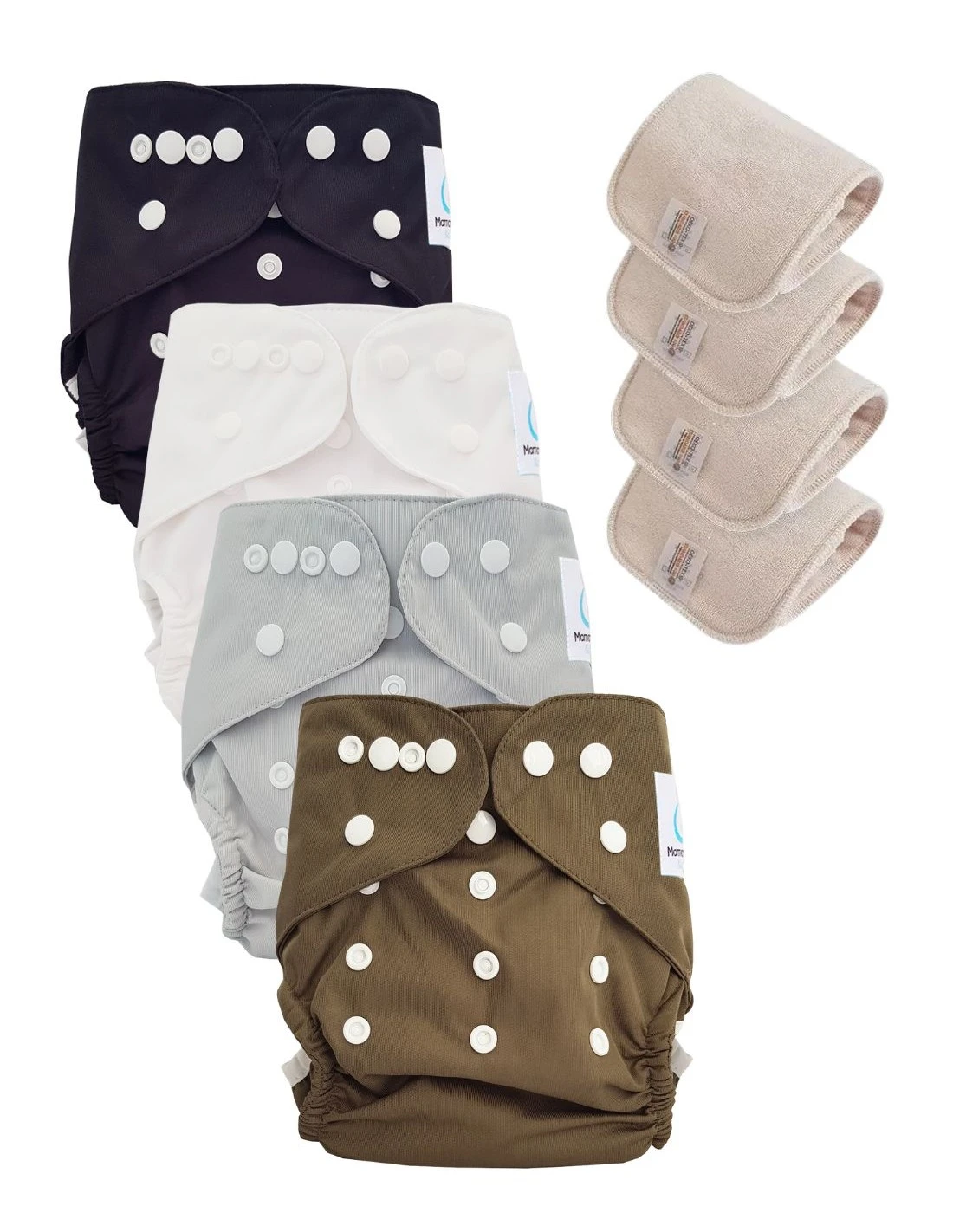 Lot 4 Couches Lavables Tout En Deux TE2 Évolutives - Sensitive - Baroudeur 1 Lot 4 Couches Lavables Tout En Deux TE2 Évolutives - Sensitive - Baroudeur