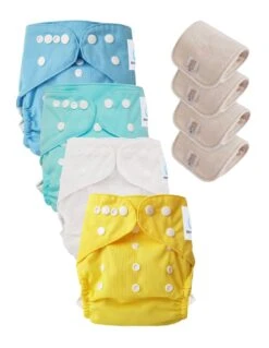 Lot 4 Couches Lavables TE2 Évolutives - Sensitive - Pitchoune