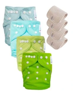 Lot 4 Couches Lavables Tout En Un TE1 évolutives - Sensitive - Baby Water