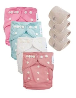 Lot 4 Couches Lavables Tout En Un TE1 évolutives - Sensitive - Fée