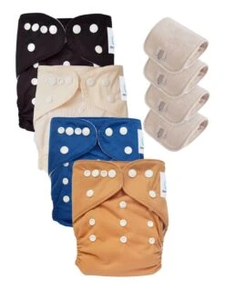 Lot 4 Couches Lavables Tout En Un TE1 évolutives - Sensitive - Sherif