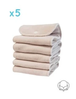 Lot 5 Inserts En Coton Pour Couche Lavable TE2 - Sensitive