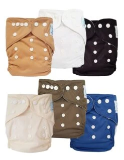 Lot 6 Couches Lavables TE1 évolutives - Sensitive - Old School